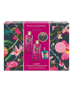 Set de ingrijire Boudoir Tropical Paradise Candlelit Gift, 4 piese, Baylis & Harding