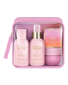 Set de ingrijire Jojoba, Vanilla & Almond Oil, 4 piese, Baylis & Harding