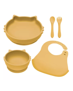 Set diversificare din silicon Kitty, 6 luni+, Honey, Appekids