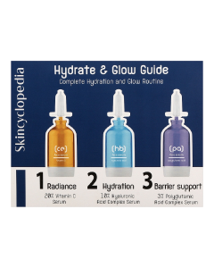 Set seruri pentru hidratare, Hydrate & Glow Guide, 3*15 ml, Skincyclopedia 