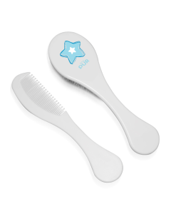 Set perie si pieptene, bleu, PUR