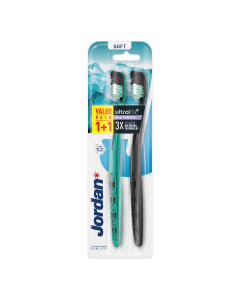 Set Periuta de dinti pentru adulti UltraLite Whitening Soft, culori variate, 2 bucati, Jordan