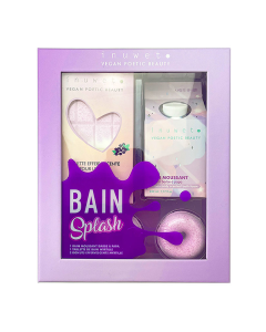 Set Splash Bath, spuma de baie, tableta si gogosi efervescente, Blueberry, Inuwet