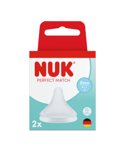 Tetina din silicon Perfect Match, flux S, 0 luni+, 2 bucati, Nuk