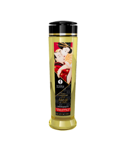 Ulei pentru masaj erotic Romance Strawberry, 240ml, Shunga Erotic Art