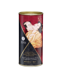 Ulei de masaj cu efect de incalzire Strawberry, 100ml, Shunga Erotic Art 