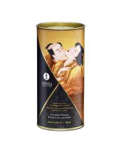 Ulei de masaj cu efect de incalzire Caramel Kisses, 100ml, Shunga Erotic Art