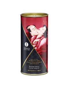Ulei de masaj cu efect de incalzire Cherry, 100ml, Shunga Erotic Art 