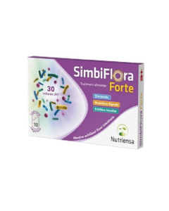 SimbiFlora Forte, 10 capsule vegetale, Antibiotice SA