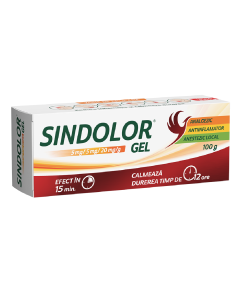 Sindolor gel, 5 mg/5 mg/20 mg/g, 100 g, Fiterman Pharma