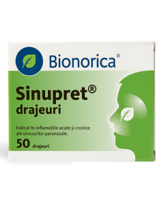 Sinupret adjuvant sinusuri, 50 drajeuri