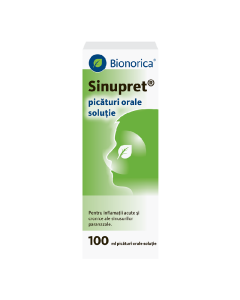 Sinupret picaturi orale solutie, 100 ml, Bionorica