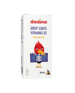 Sirop calciu vitamina D3 cu miere Dodino, 150 ml, Alevia