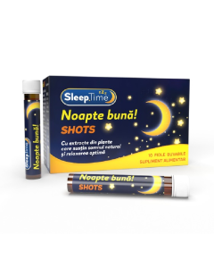 Sleeptime Noapte buna Shots, 10 fiole buvabile, Justin Pharma