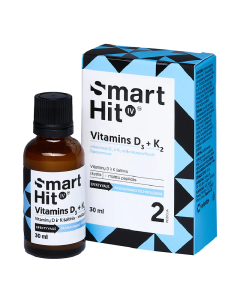 SmartHit IV Vitamina D3+K2, 30 ml, Valentis