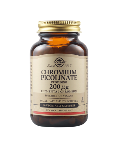 Picolinat de crom 200 mcg, 90 capsule, Solgar