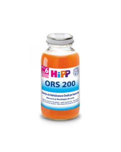 Solutie de rehidratare orala pe baza de morcov si orez ORS 200, 200 ml, Hipp