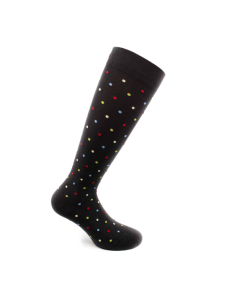 Sosete bumbac pana la genunchi, Fancy Socks, negru
