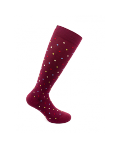 Sosete bumbac pana la genunchi, Fancy Socks, rosu