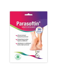 Sosete exfoliante Parasoftin, 1 pereche, Zdrovit