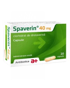 Spaverin, 40 mg, 20 capsule, Antibiotice SA