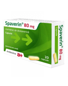 Spaverin, 80 mg, 20 capsule, Antibiotice SA