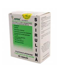 Spirulina 500mg, 40 comprimate, Hofigal