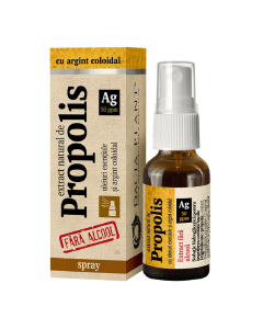 Spray cu propolis si argint coloidal, 20 ml, Dacia Plant