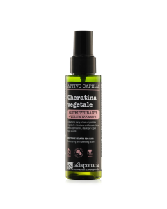 Spray restructurant pentru par cu cheratina vegetala, 30ml, La Saponaria