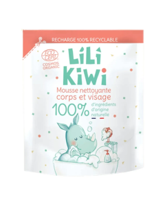 Spuma de curatare pentru fata si corp, pentru copii, rezerva, 250 ml, Lilikiwi