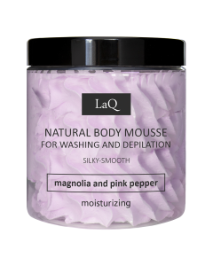 Spuma pentru curatarea corpului si epilare magnolie si piper roz, 100g, LaQ