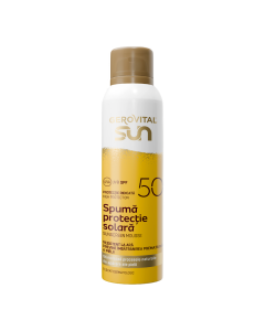 Spuma protectie solara SPF50 Sun, 150 ml, Gerovital 