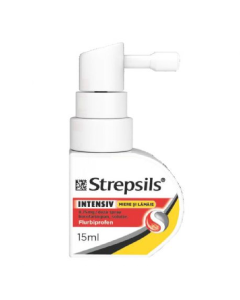 Strepsils Intensiv spray cu miere si lamaie, 8,75mg/ doza, 15 ml, Reckitt Benckiser