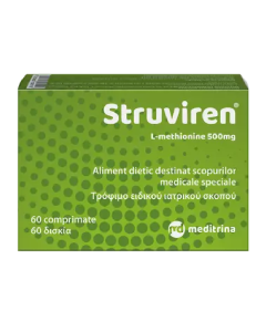 Struviren, 500 mg, 60 comprimate, Meditrina Pharmaceuticals