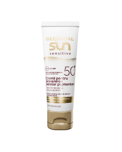 Crema prevenire pete pigmentare SPF50+ Sun Sensitive, 50 ml, Gerovital
