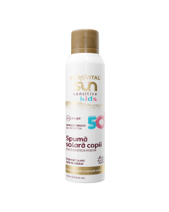 Spuma protectie solara copii SPF50 Sun Sensitive Kids, 150 ml, Gerovital