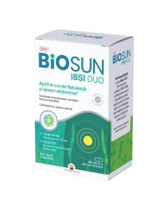 BioSun IBSI Duo, 30 capsule ibSium+60 capsule moi Ulei de Menta, Sun Wave Pharma