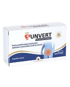Sunvert, 10 supozitoare, Sun Wave Pharma