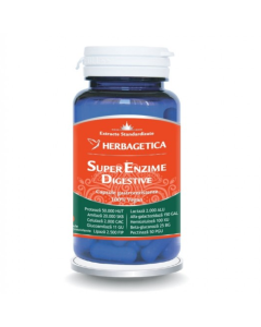 Super Enzime Digestive, 60 capsule, Herbagetica