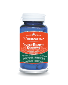 Super Enzime Digestive, 30 capsule, Herbagetica