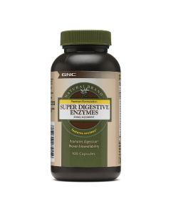Super Enzime digestive Natural Brand, 100 capsule, GNC