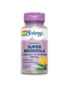 Super Rhodiola 500mg Solaray, 30 capsule, Secom
