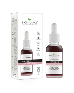 Super Serum Exfoliere Profunda cu AHA 10% + BHA 2% + Extract de Alge Rosii, 30 ml, Bio Balance