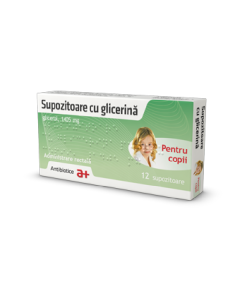 Supozitoare cu glicerina copii, 1405 mg, 12 supozitoare, Antibiotice SA