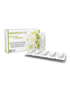 Supozitoare cu propolis Hemoplop Tis, 10 bucati, Tis Farmaceutic