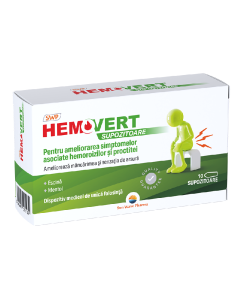 Hemovert, 10 supozitoare, Sun Wave Pharma