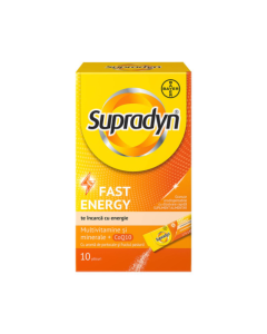 Multivitamine si minerale Supradyn Fast Energy, 10 plicuri, Bayer