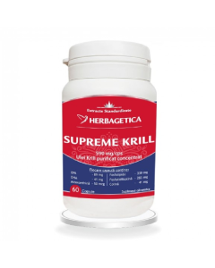 Supreme krill omega 3 forte, 60 capsule, Herbagetica