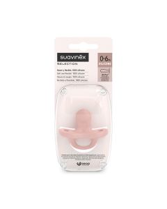 Suzeta anatomica din silicon SX Pro Colour Essence, 0-6 luni, nude, 1 bucata, Suavinex
