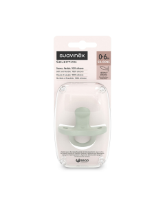 Suzeta anatomica din silicon SX Pro Colour Essence, 0-6 luni, verde, 1 bucata, Suavinex